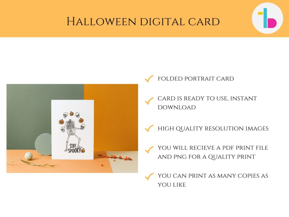 Stay Spooky Printable Digital Halloween Card