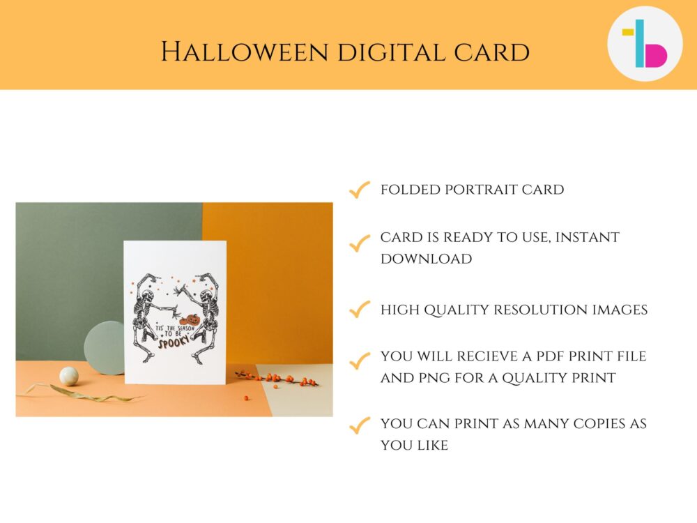 Funny dancing skeleton card