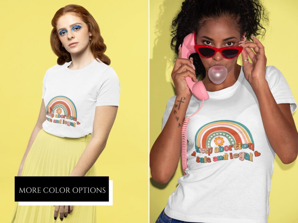 Womens rights rainbow tee