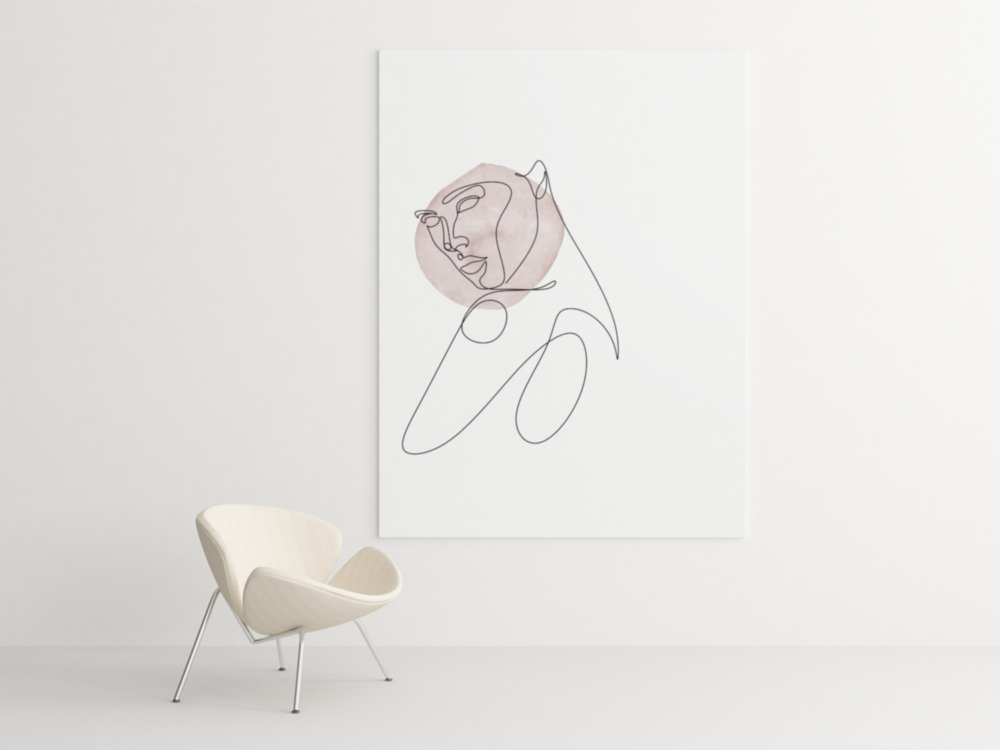 Feminine Set of 3 Beige Prints, Printable Art