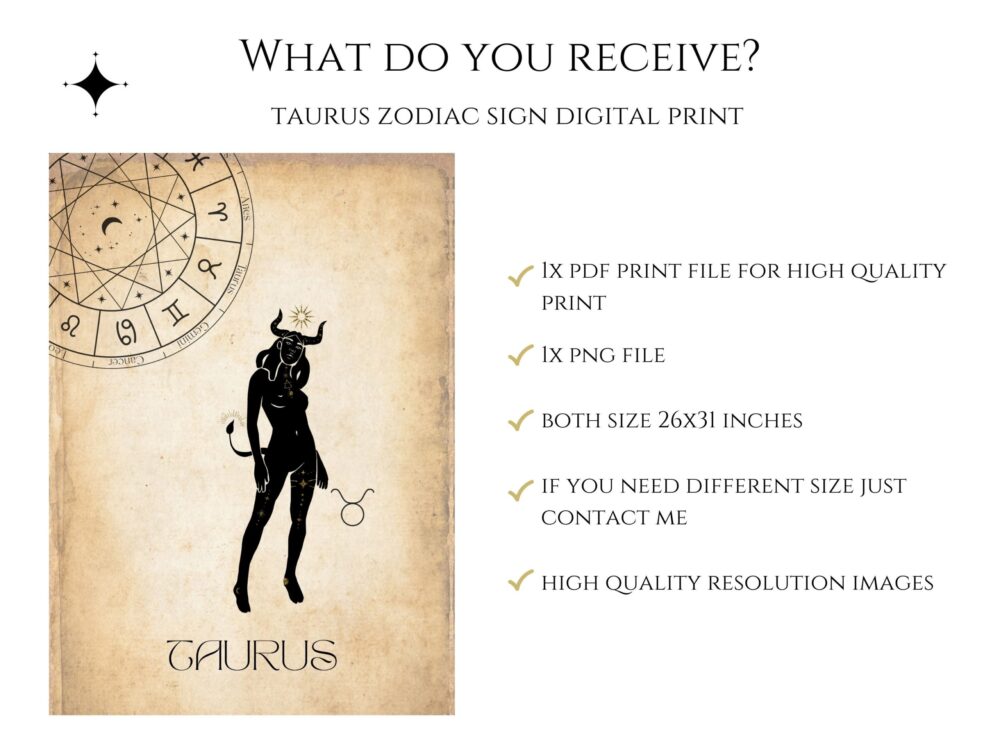 Taurus Astrology Wall Decor