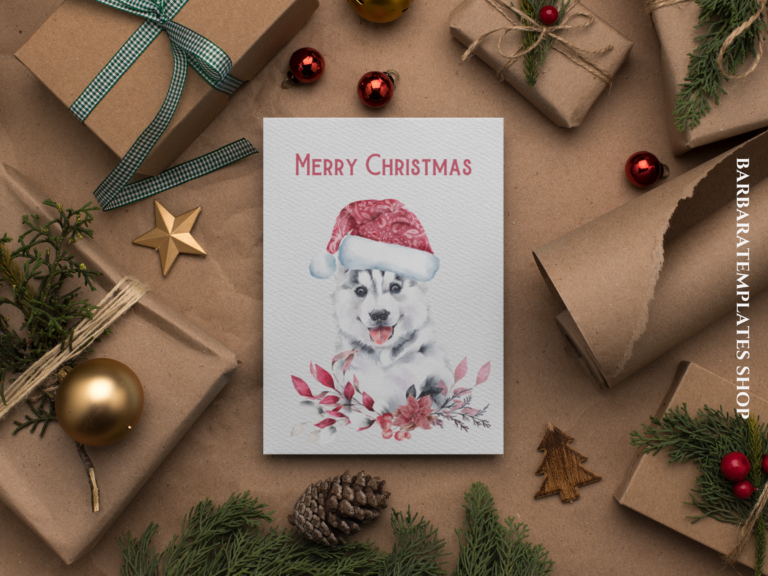 Christmas Cards with Watercolour Baby Animals