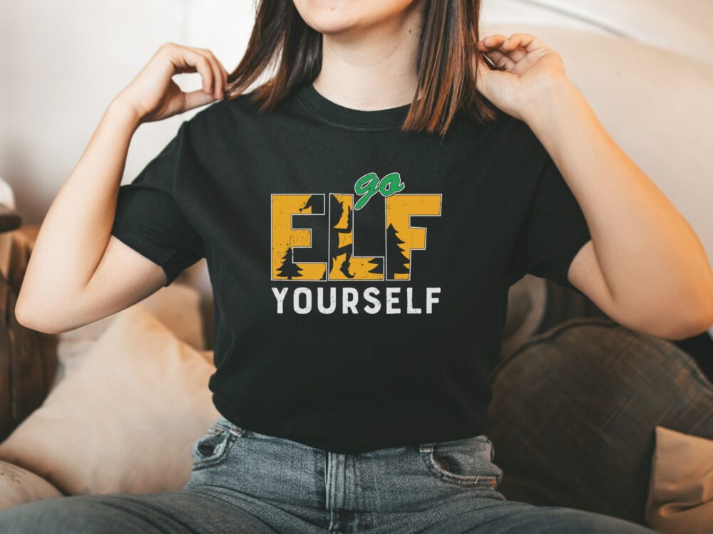 Go elf yourself Christmas sarcastic shirt