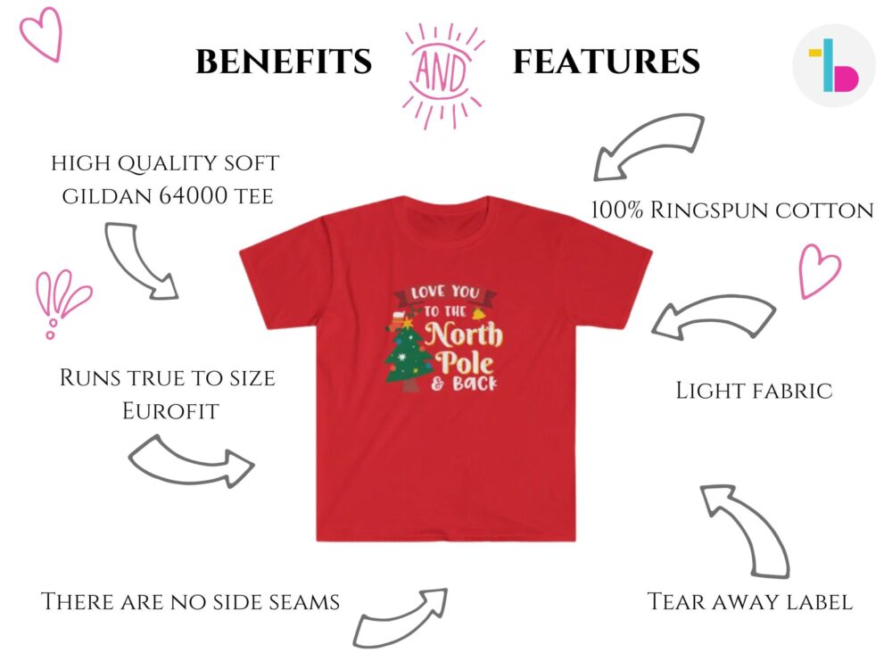 Love you to the North Pole and back t-shirt