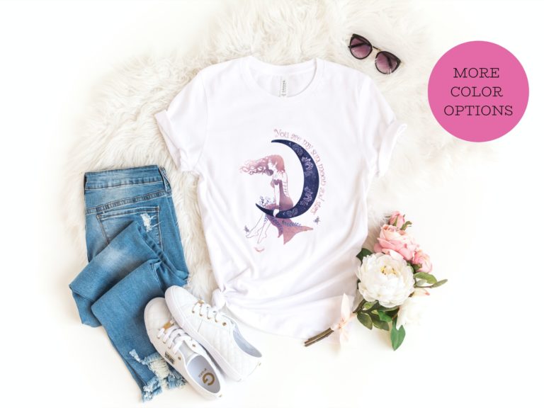 Celestial boho tshirt, Mom daughter shirts