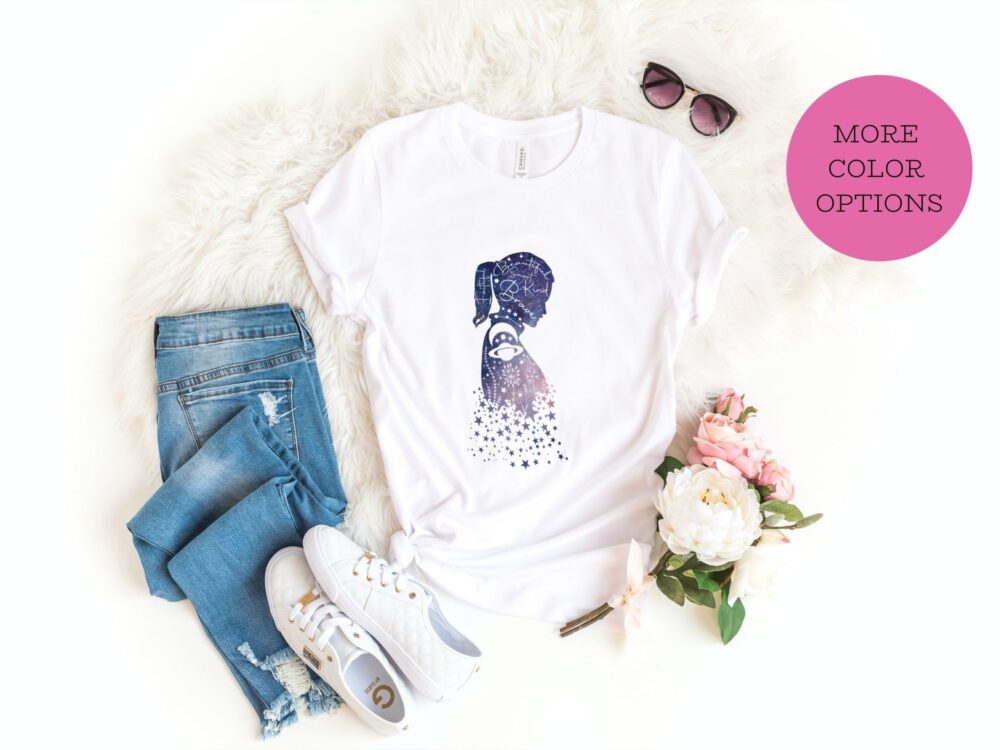 Woman boho celestial shirt