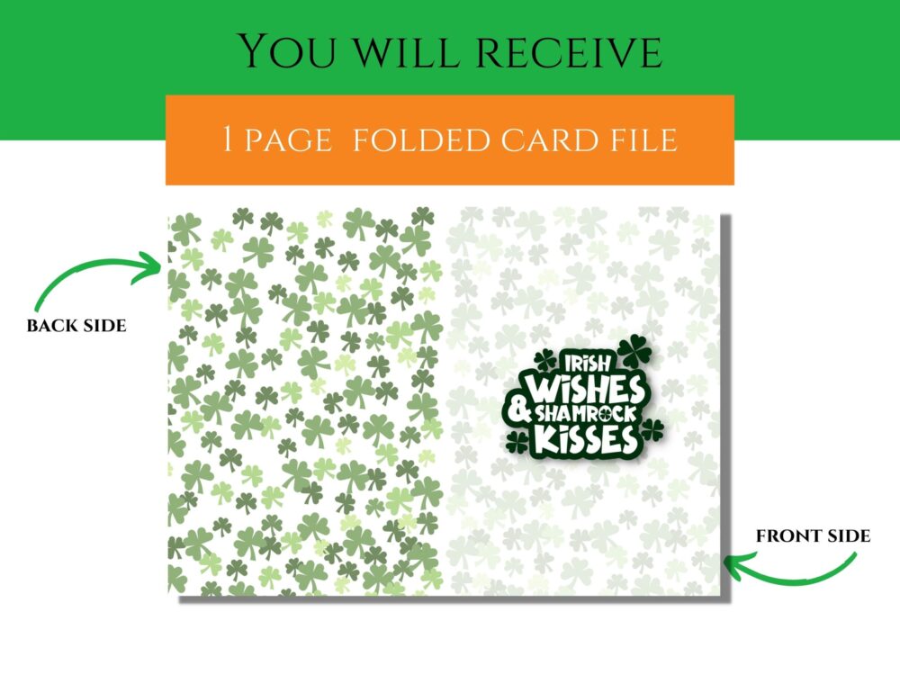 Happy St. Patrick's Day Shamrock Printable Card