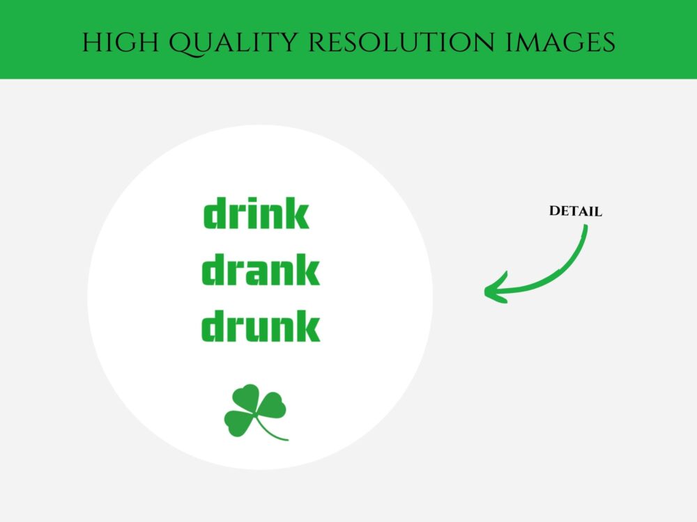 Happy St. Patricks Day Printable Card, Drink Drank Drunk Card