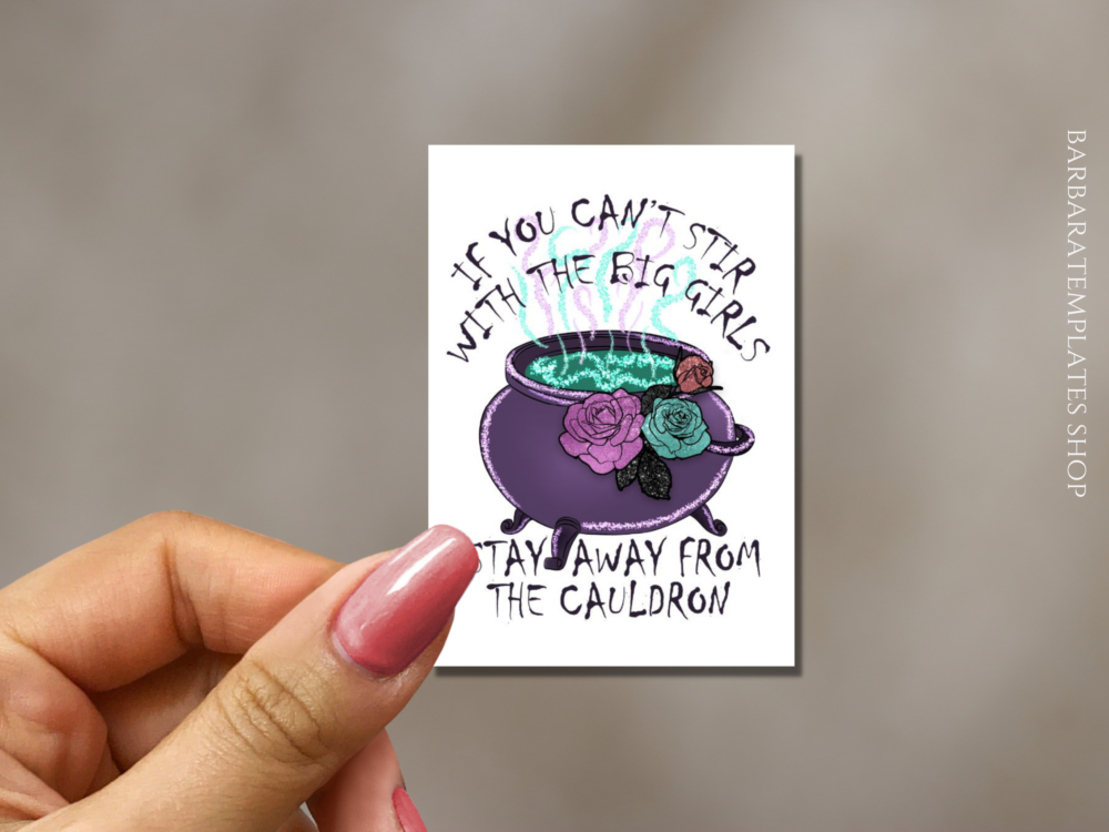 Witchy sticker, Witchcraft stickers