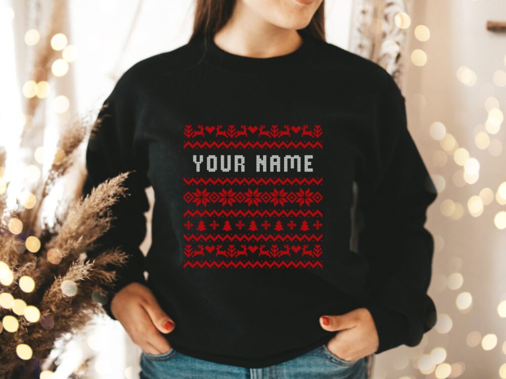 Christmas personalized ugly sweater