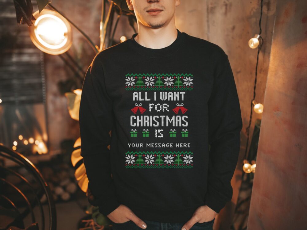 Funny ugly sweater personalized gift