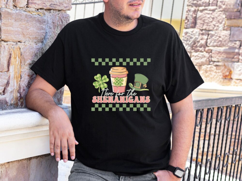 Here for the shenanigans shirt, Retro Irish shirt