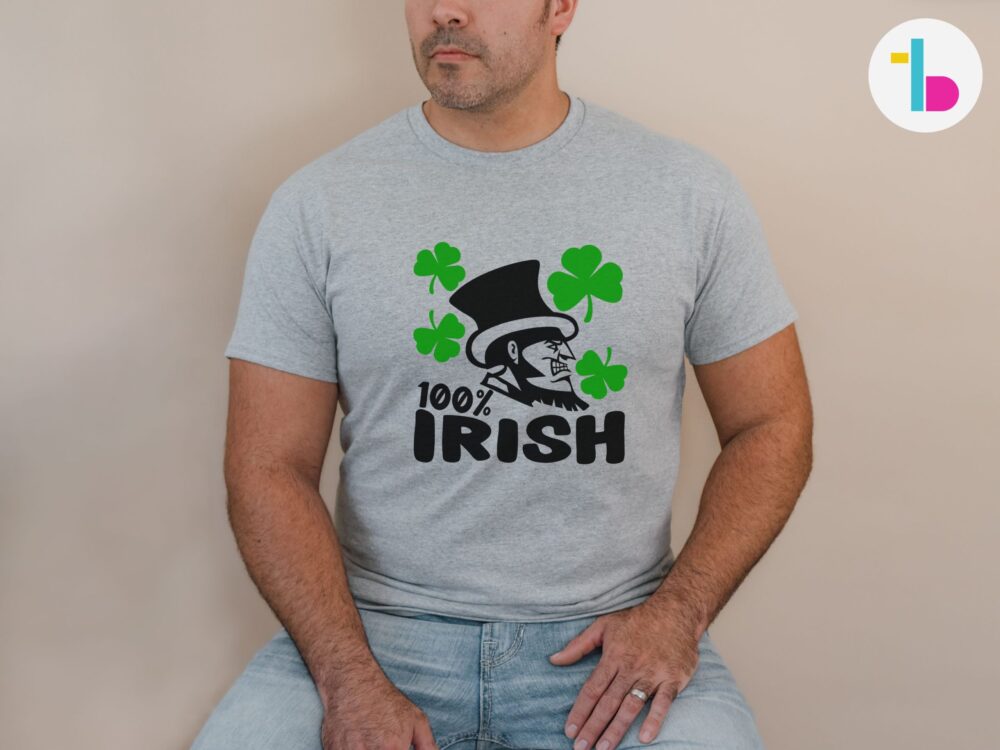 100 percent Irish shirt, St Patricks day shirt funny