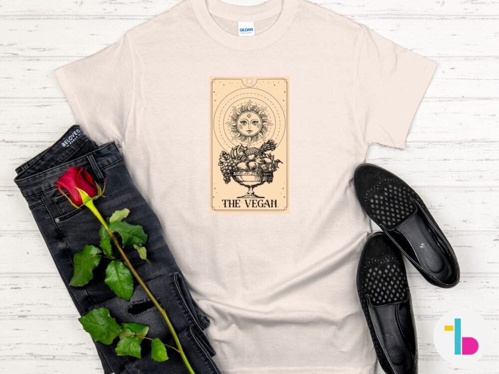 The Vegan tarot card tee, Witchy gifts