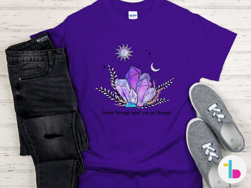 Crystals mystical shirt, Womens inpirational shirt