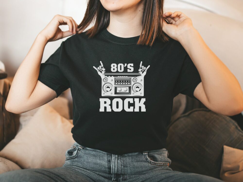 80s rock, Retro Christmas shirt gift, Mens graphic tee