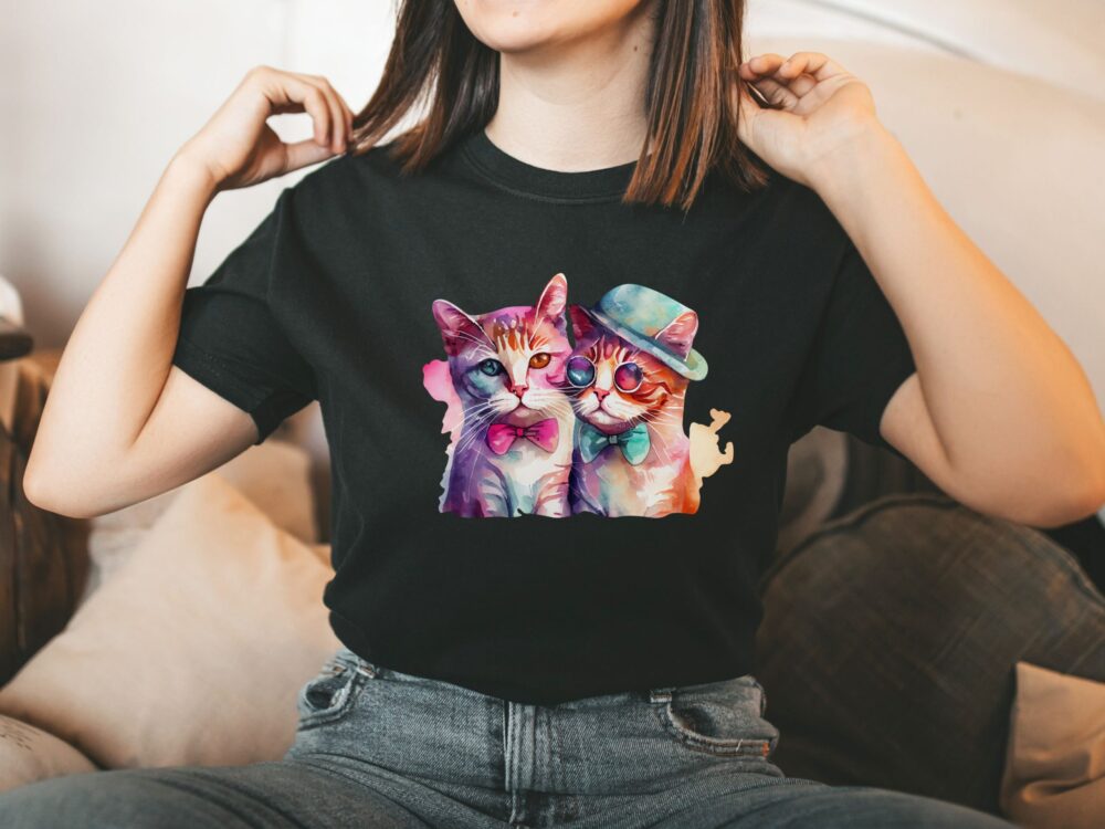 Cute cats t-shirt, Valentine shirt women, Lgbt gifts