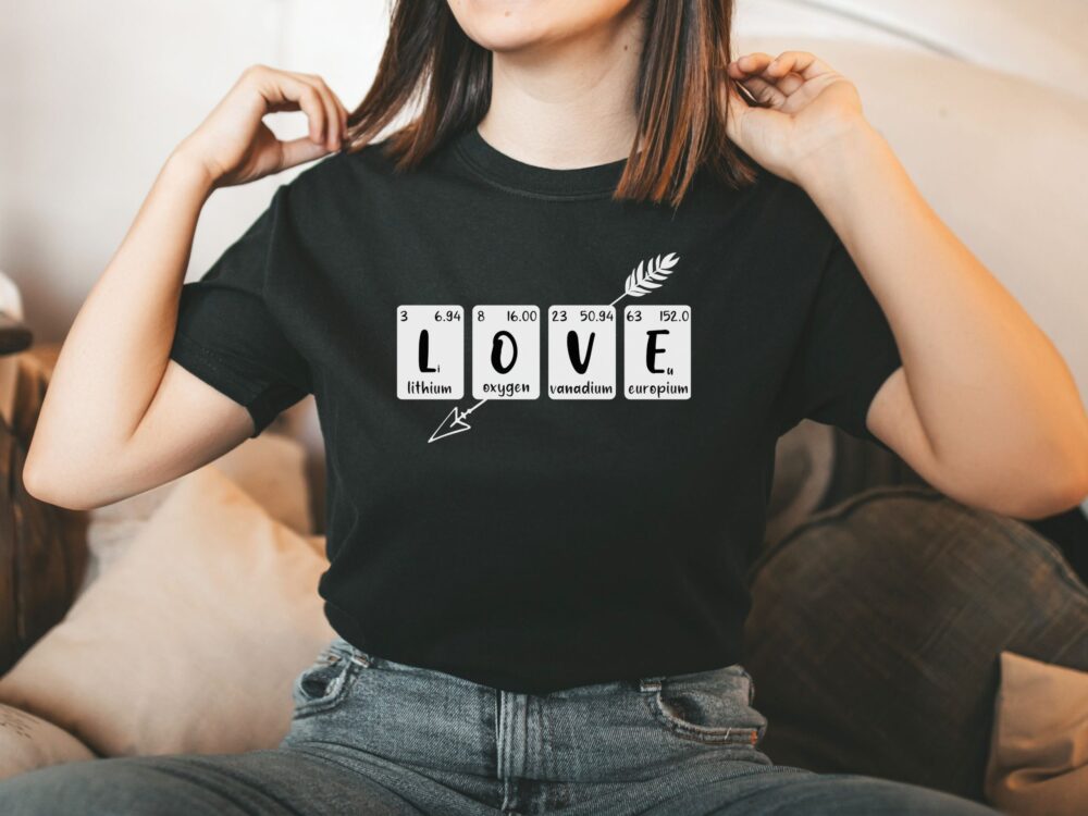 Periodic table love shirt, Valentine day shirt