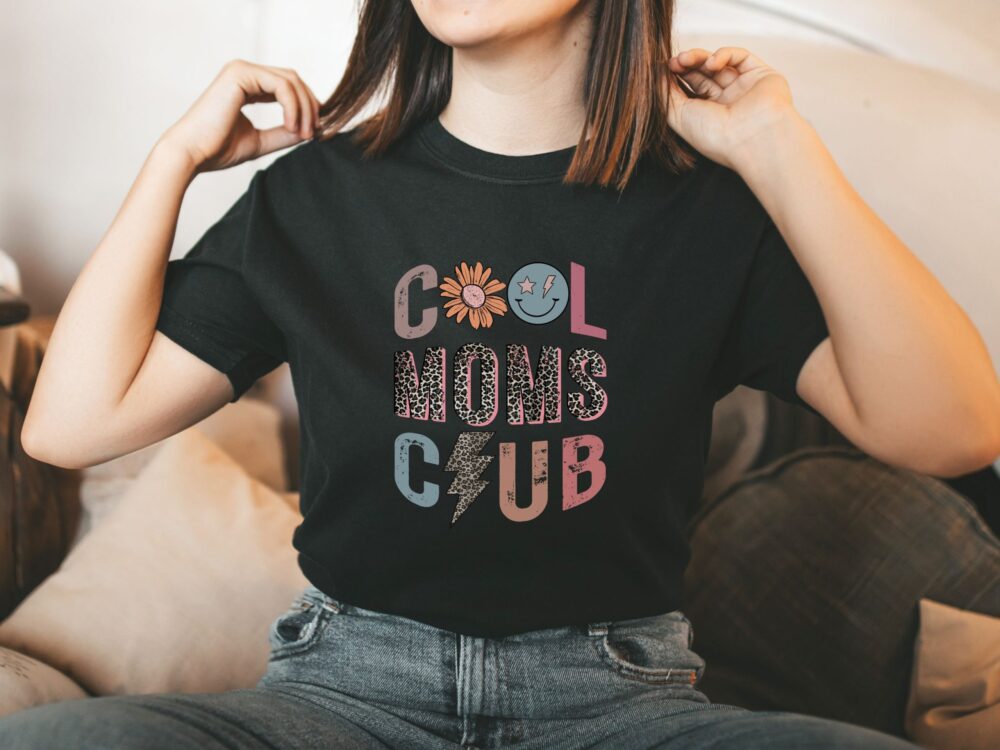 Cool moms club shirt, Funny retro women t-shirt, Mothers day gift