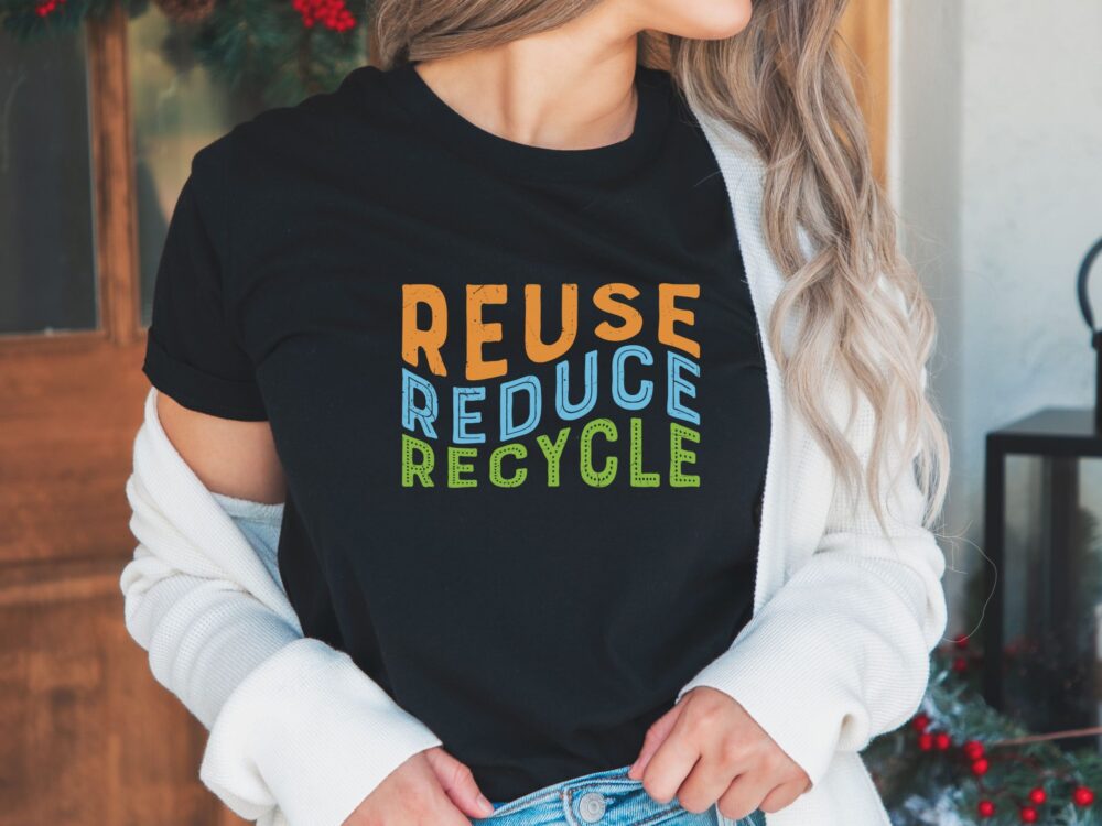 Ecology shirt, Reuse Reduce Recycle, Save our planet shirt