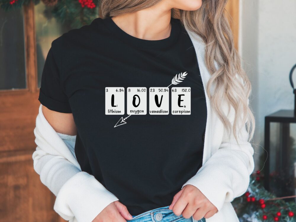 Periodic table love shirt, Valentine day shirt