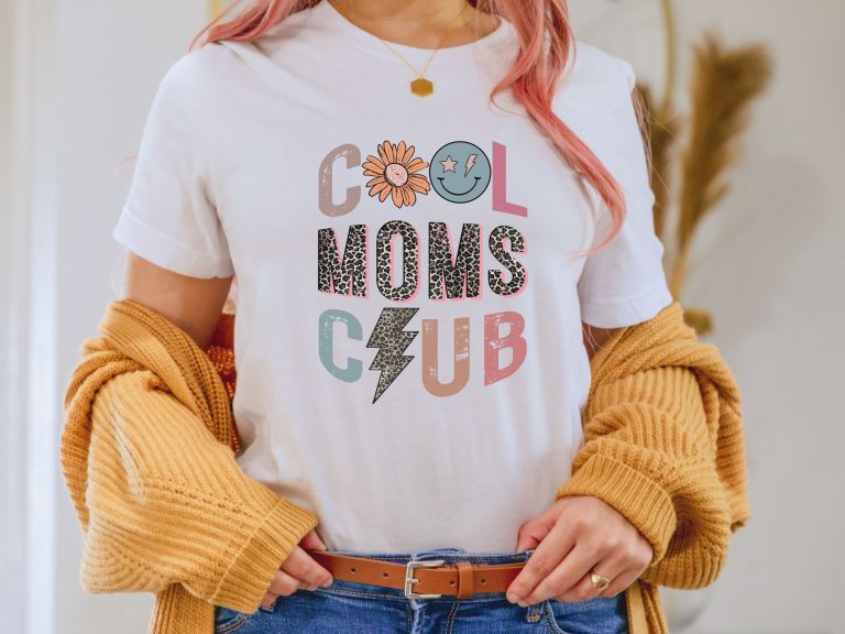 Cool moms club shirt, Funny retro women t-shirt, Mothers day gift