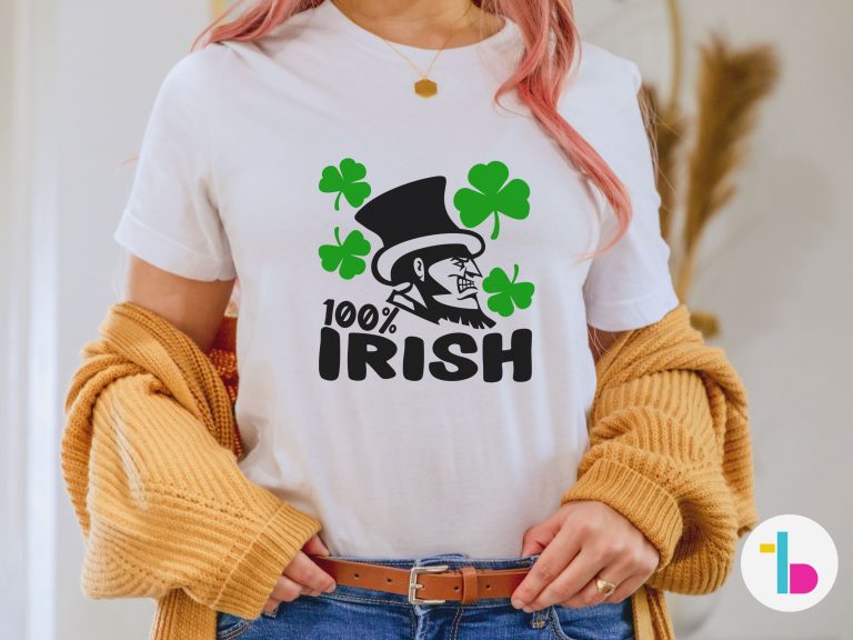 100 percent Irish shirt, St Patricks day shirt funny