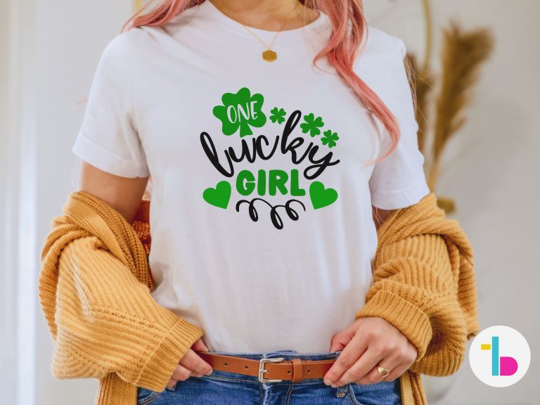 One lucky girl Irish shirt, Happy St Patricks Day shirt