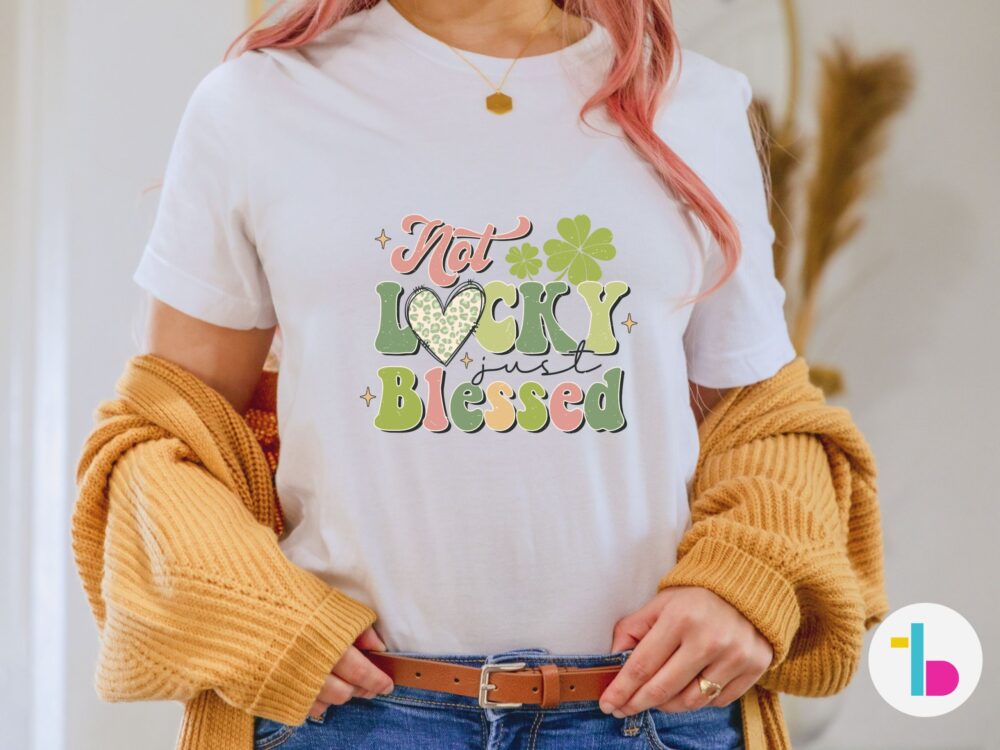 Lucky and blessed shirt, St Patricks Day retro shirt