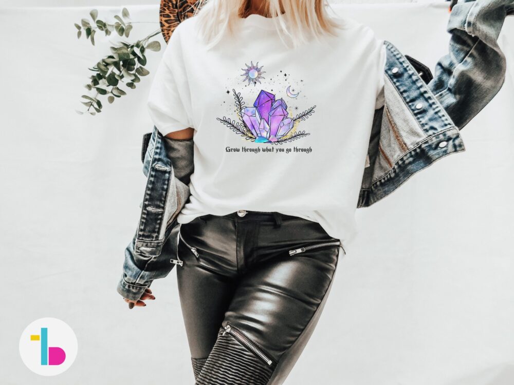 Crystals mystical shirt, Womens inpirational shirt