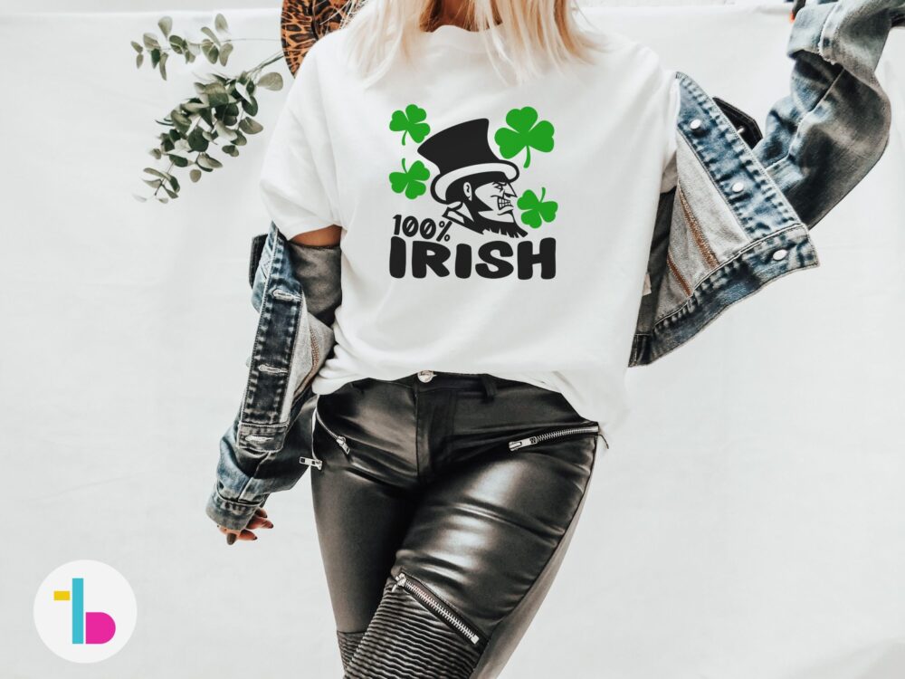 100 percent Irish shirt, St Patricks day shirt funny