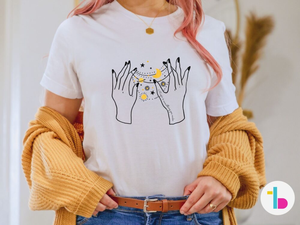 Mystical hands tshirt, Witchy shirt