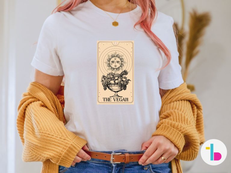 The Vegan tarot card tee, Witchy gifts