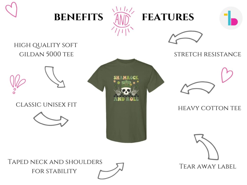 Shamrock and roll shirt, Funny skull Irish shirt