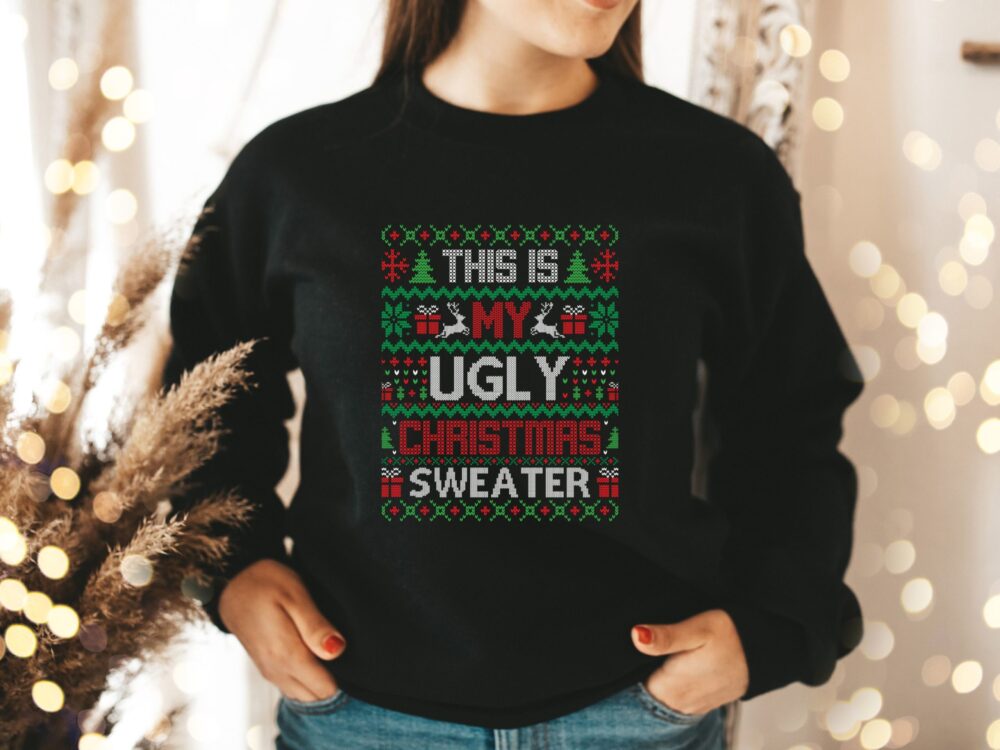 Ugly Christmas sweater, Mens graphic tee