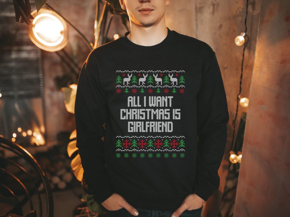 Sarcastic funny ugly Christmas sweater gift for men