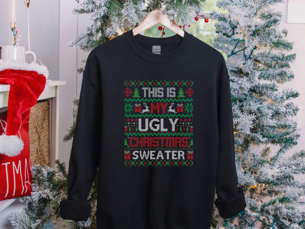 Ugly Christmas sweater, Mens graphic tee