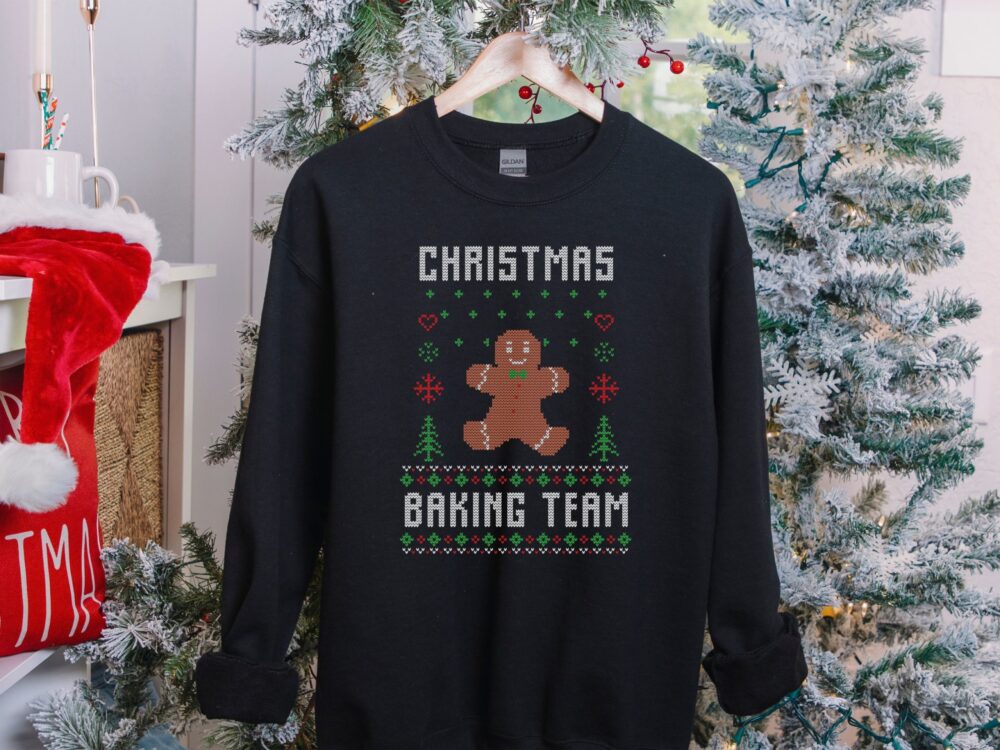 Christmas baking team family ugly sweatshirt