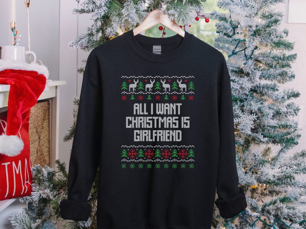 Sarcastic funny ugly Christmas sweater gift for men