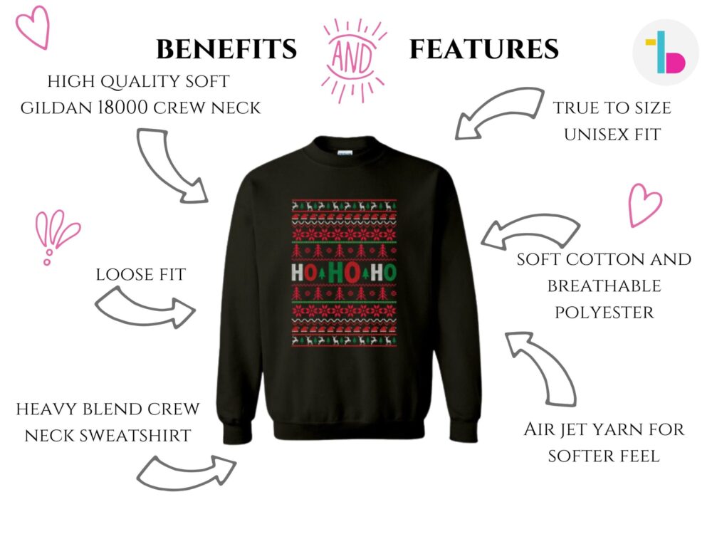 Ho Ho Ho Christmas pullover