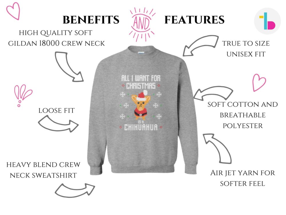 Chihuahua ugly Christmas sweater