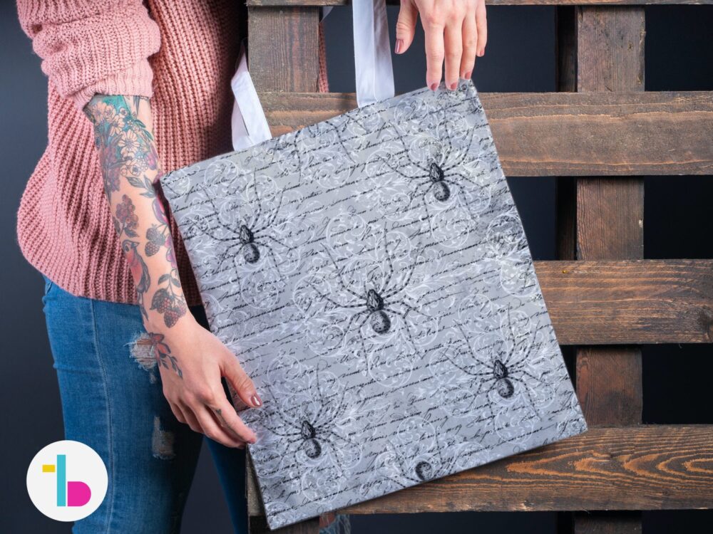 Spiders Tote bag, Gothic tote bag