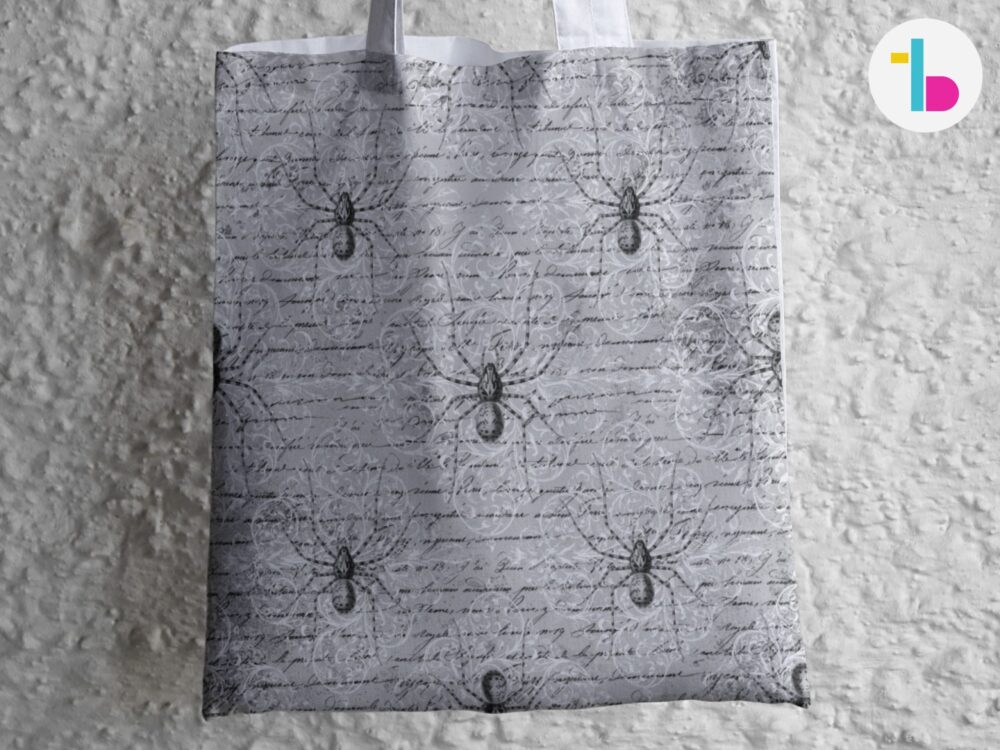 Spiders Tote bag, Gothic tote bag