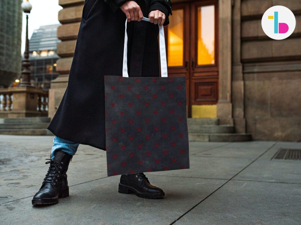 Vampire blood drops large tote bag